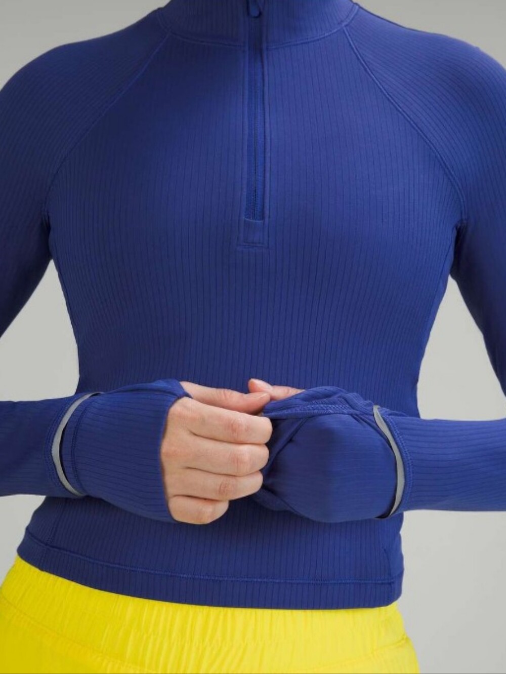 Lululemon It's Rulu Run Cropped Half Zip *Ribbed - Picture 4 of 9